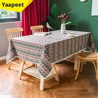 geometric birthday tablecloth bohemian style cotton and linen coffee decoration rectangular table cloth desk decoration