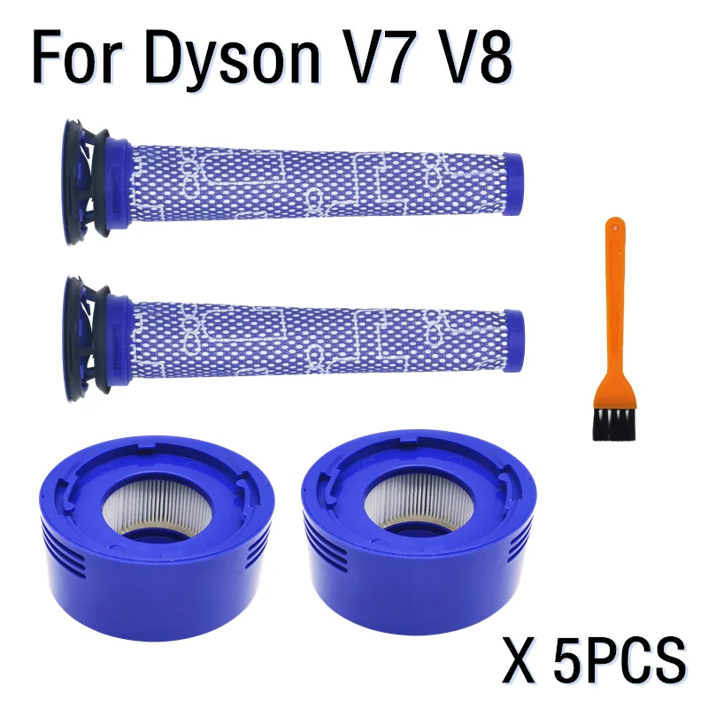 

Vacuums Spare Part Replacement Filter Set Pre-Filters HEPA Post-Filters Suit For Dyson V7 V8 Absolute Animal Cordless Vacuum Cle