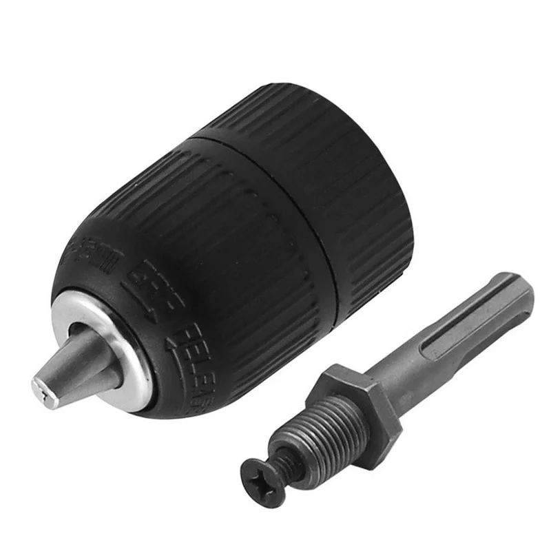 

2-13mm Self-locking Keyless Drill Chuck Self Tighten Drill Chuck Adaptor for SDS Electric Hammer Conversion Drill