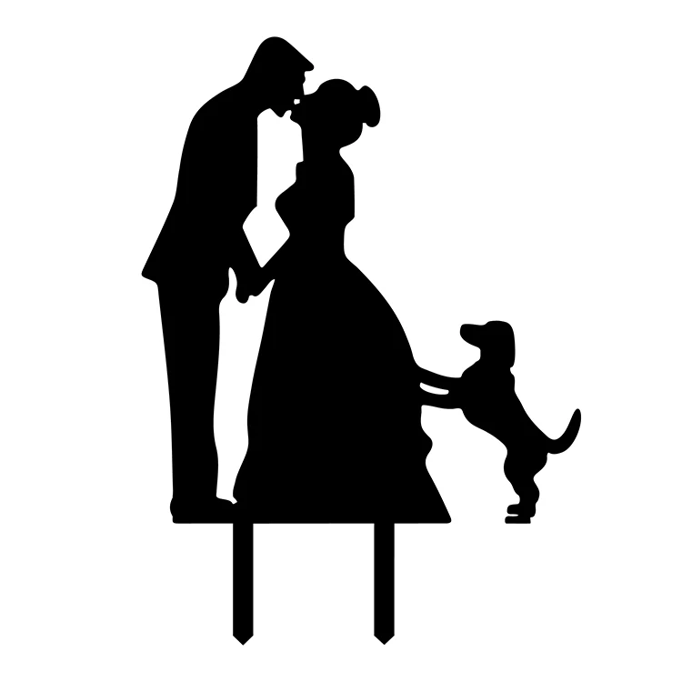 4 цвета Mr & Mrs акриловый флаг для свадебного торта с любовью флаги украшения