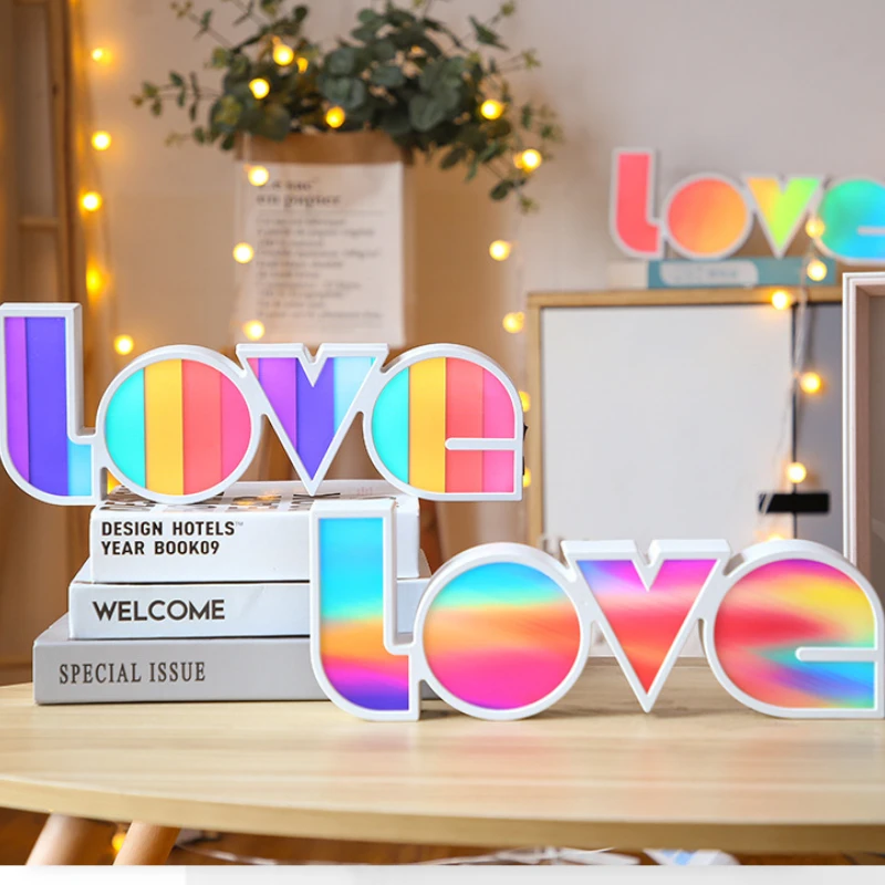 

L O V E светодиодные лампы в форме букв