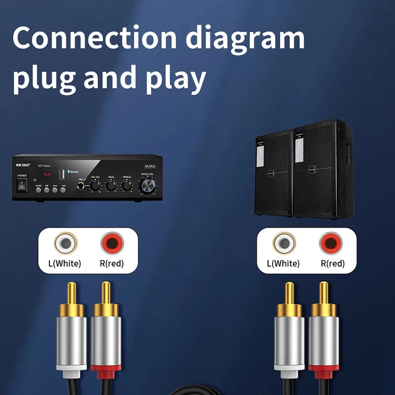 1 м/2 м \ 3 Rca аудиокабель 2rca до Hi-Fi качество звука для телевизора усилитель DVD