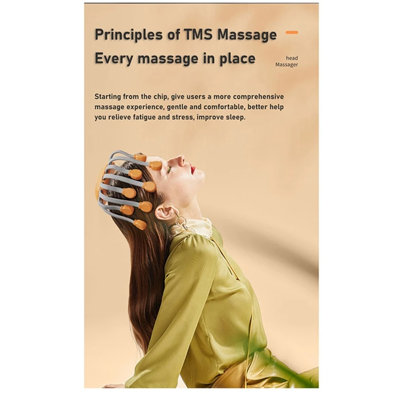 20 массажных головок массажер для головы красная фототерапия вибратор осьминог