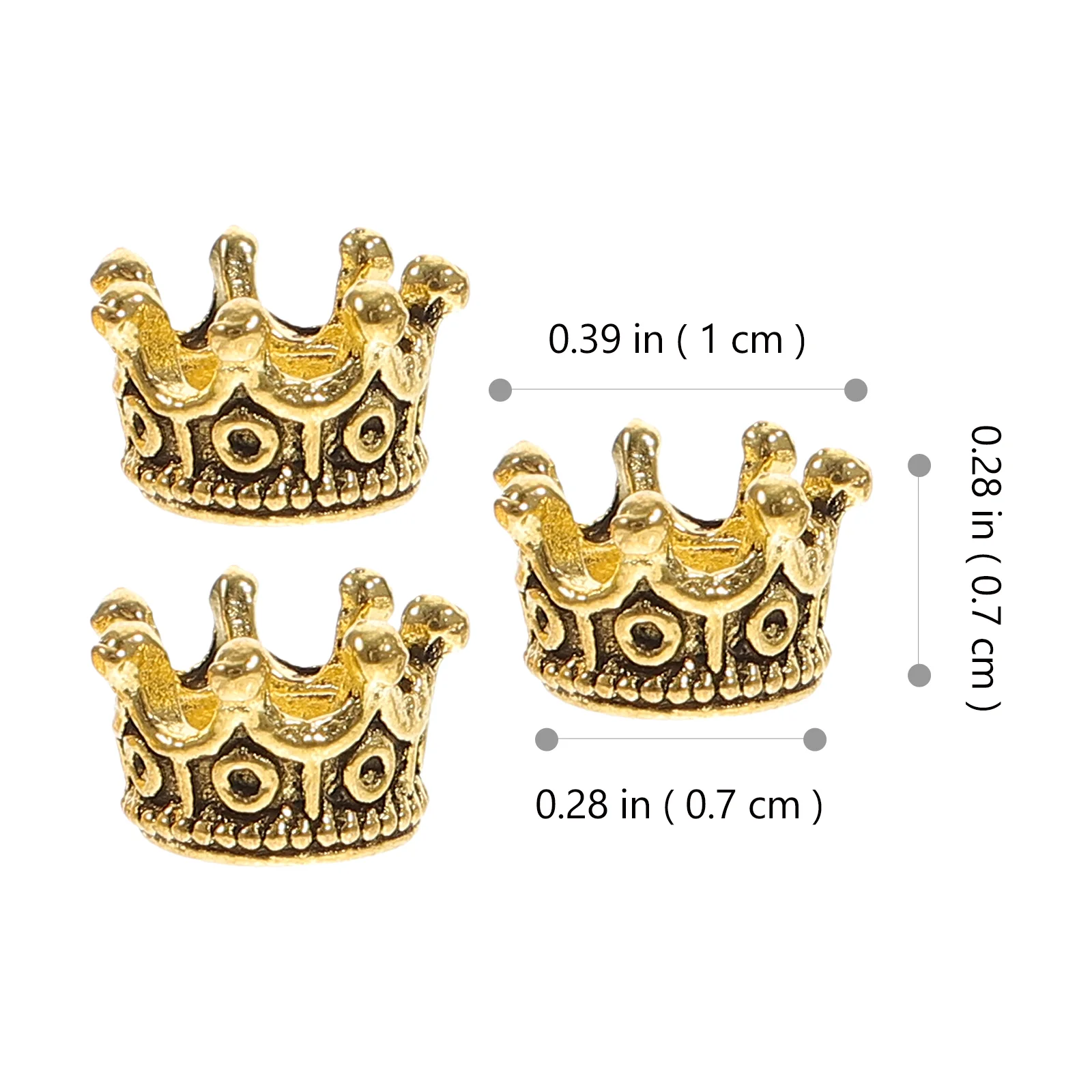60 шт. ювелирные аксессуары с короной уникальные подвески из сплава серьги сделай