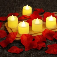 10pcs led candles light battery operated flameless tea lights flickering weeding birthday party decor home decorative candles