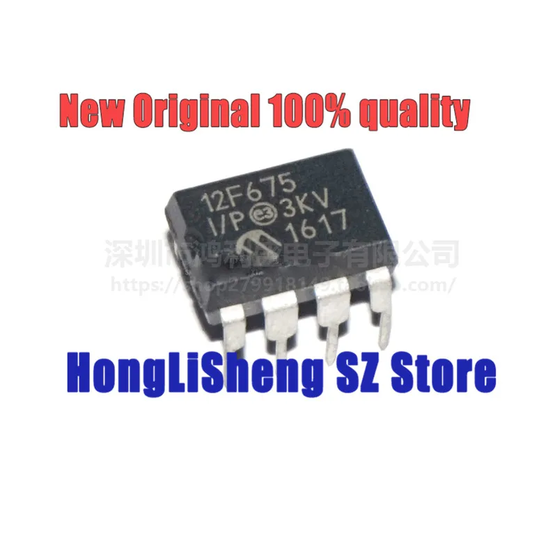 

5pcs/lot PIC12F675-I/P PIC12F675 12F675 DIP8 Chipset 100% New&Original In Stock