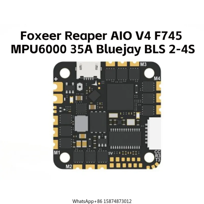 Foxeer F7 AIO V4 Fl ight контроллер F745 45A MPU6000 BLS 2-6S Dshot ESC для DJ1 CADDX HD VTX 25 5x25 5 мм Racing dr one