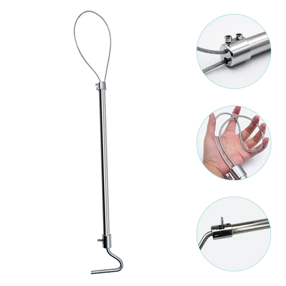 

Catcherpole Farm Holder Animal Controlstainless Catch Piglet Spray Sheep Nozzle Caw Hose Accessory Snare Steel Wire Traps