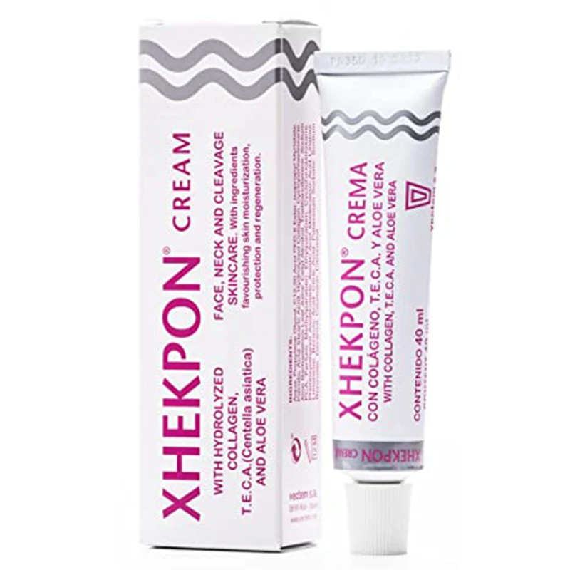 

Xhekpon Neckline Crema Face And Neck Cream 40ml Spanish Neckline Cream Wrinkle Smooth Firming Anti Aging Cream Beauty Skin Care