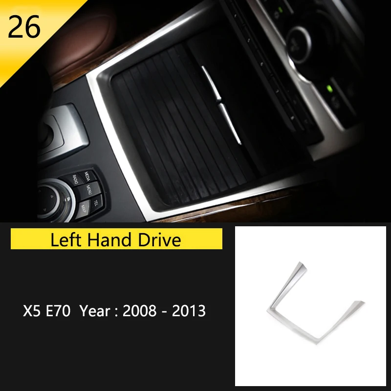 

Хромированная декоративная панель для кнопки интерьера автомобиля, декоративная Обложка, наклейка, рамка для BMW X5 X6 E70 E71 2008-2013, автомобильные аксессуары