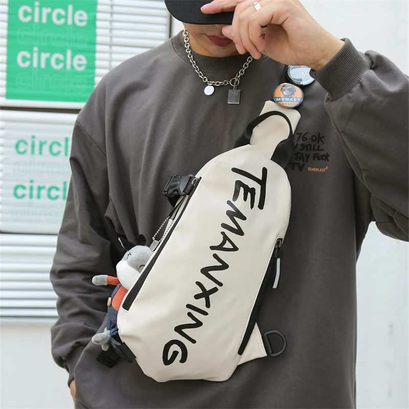 Chest Bag Crossbody Backpack Men Waterproof Oxford Cloth Shoulder Bag Women's 2023 Casual Messenger Bag Unisex Small Bag