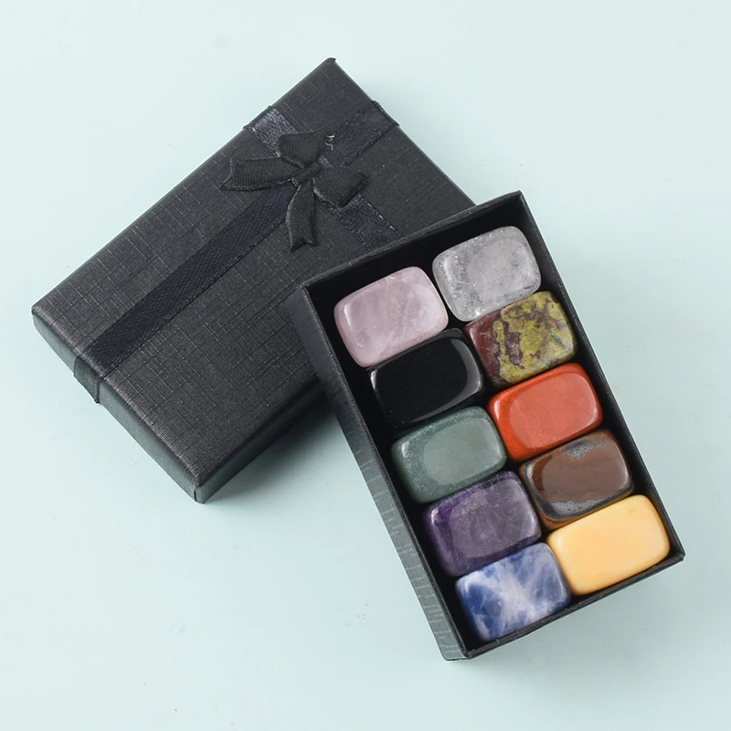 

Набор из 10 натуральных кварцевых камней