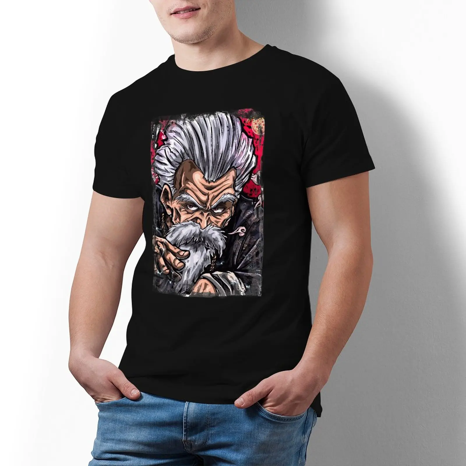 

Bandai Mr Satan T-Shirts Dragon Ball Pure 100% Cotton T-Shirt Short-Sleeve Classic Tops Men Printed Premium Tees