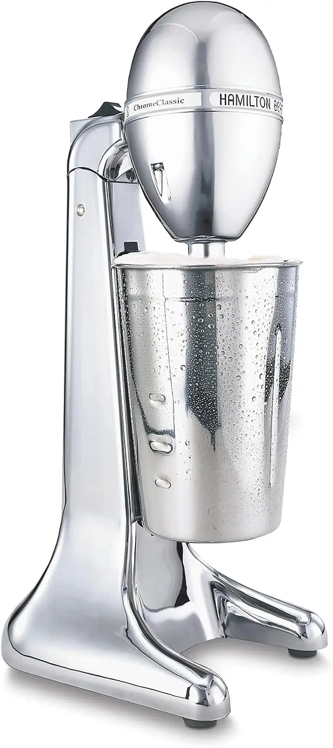 

DrinkMaster Electric Drink Mixer, Restaurant-Quality Retro Milkshake Maker & Milk Frother, 2 Speeds, Extra-Large 28 oz. Stai