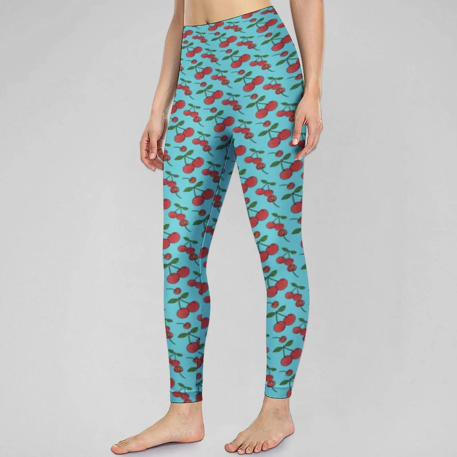 

Бесшовные штаны для йоги в стиле ретро, Женские винтажные леггинсы с фруктовым принтом, сексуальные модные спортивные Леггинсы для йоги, эл...