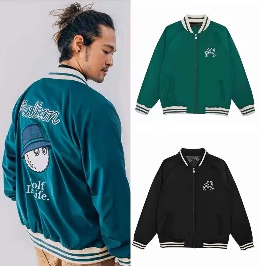 

Golf coat men's cartoon collar jacket