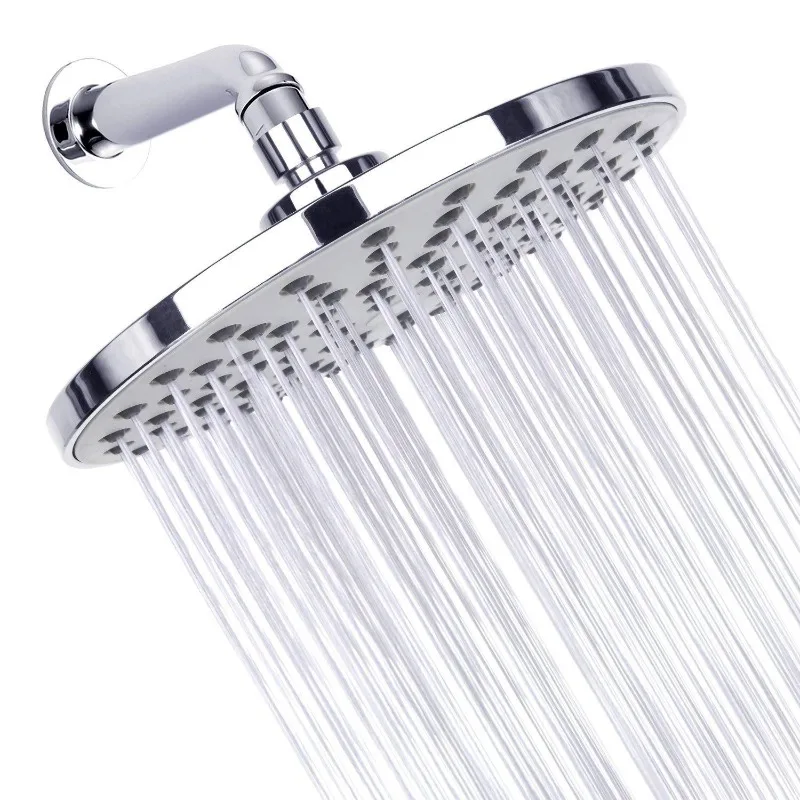 

Bathroom Top Shower Head 8 Inch Rain Shower Head Adjustable High Pressure Bathroom Accessories Rainfall Showerhead Water Saving