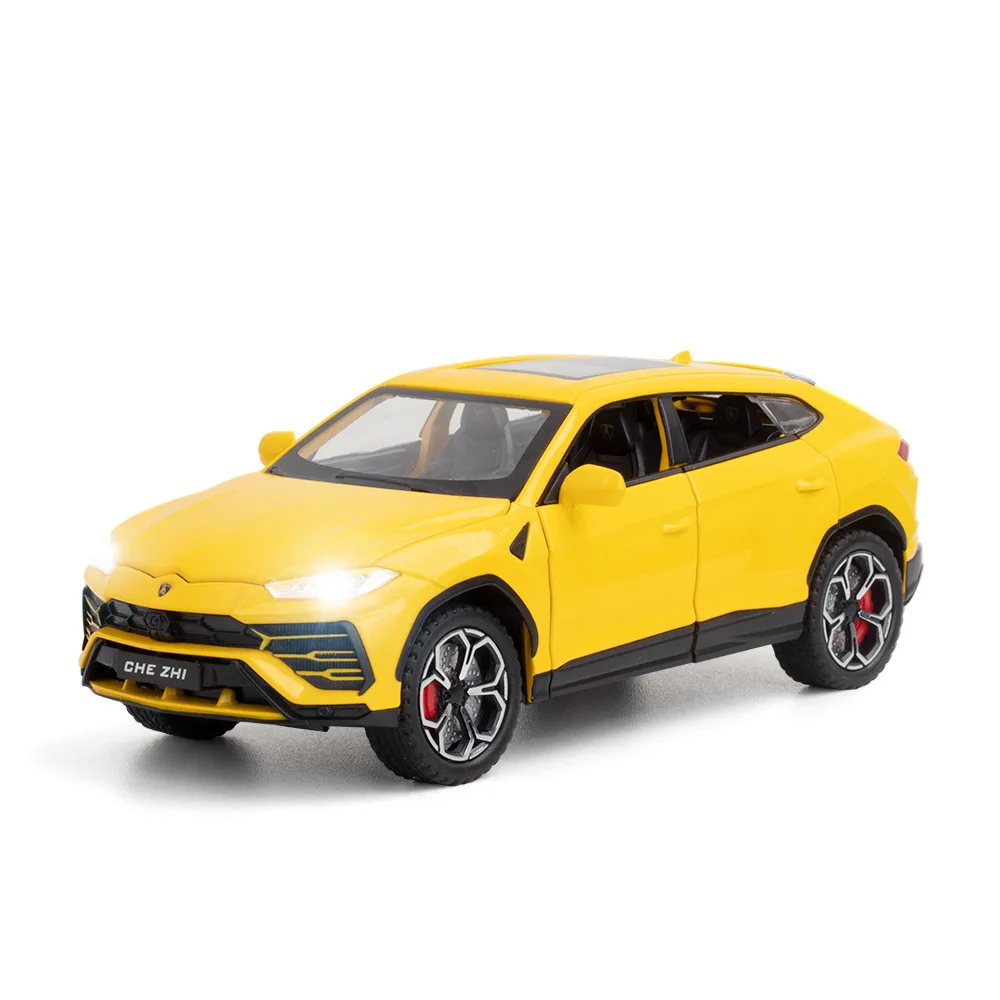 

Scale 1:24 Orv Diecast Car Lamborghinis URUS Metal Model With Light And Sound Pull Back Vehicle Alloy Toy Collection For Gift