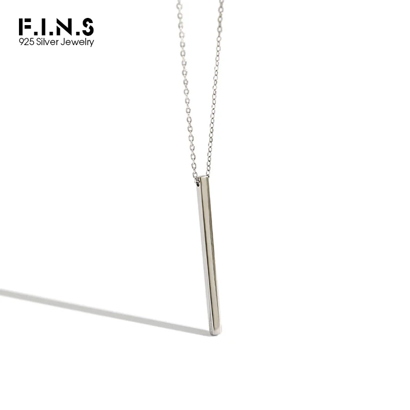 Минимализм F.I.N.S корейское простое колье из стерлингового серебра S925 пробы с