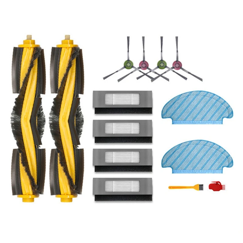 

HEPA Filter Side Brush Main Brush Mop Cloths Roller Brush For ECOVACS Deebot T9 AIVI T8 AIVI N8 Pro 920 950 Vacuum Cleaner