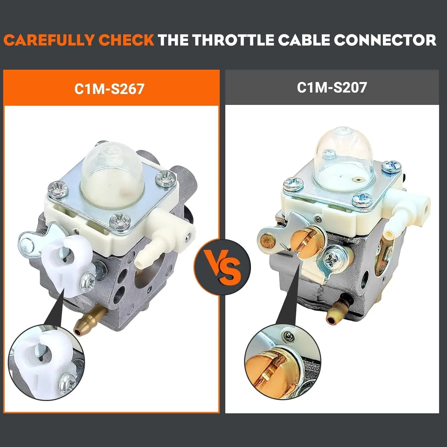 Фото Карбюратор FS56RC для триммеров Stihl FS70R, FS56, KM56RC, FS70, FC70, HT56C, KM56, FC56, FS50, HL56K (4144 120 0608, C1M-S267A) №2