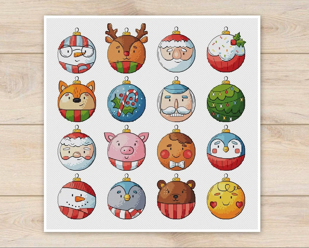 DIY игольная работа рождественский шар 42-43 набор для вышивки крестом 28 карат 14 32