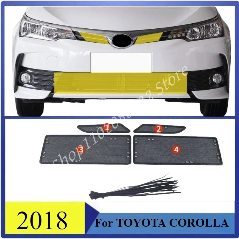 

Защитная крышка для воздухозаборника, сетка для вставки воздуха, гоночная решетка для фильтра TOYOTA COROLLA 2018, защита от насекомых