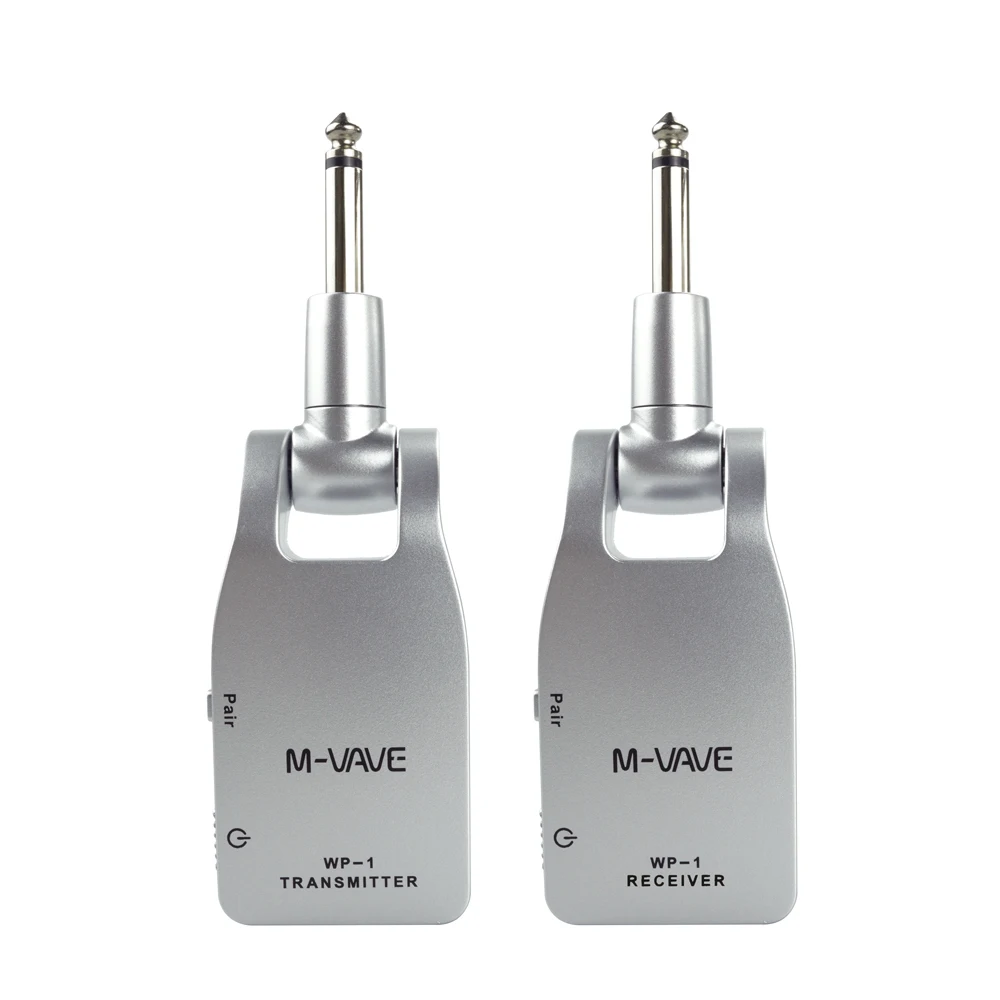 

M-VAVE 2.4G Wireless Guitar System Transmitter & Receiver Rechargeable 30M Transmission Range For Electric Guitar Bass
