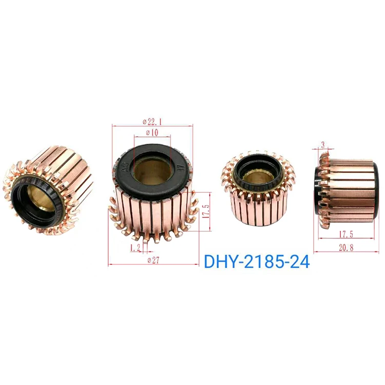 

5 шт. 10x22,1x17,5 (20,8) x24P медные стержни, коллектор электродвигателя