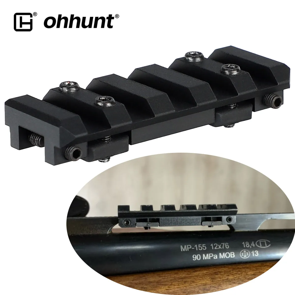 

Ohhunt Hunting Shotgun вентилируемые ребра Picatinny рельсовое крепление для прицела, соответствует стандартам искусственных элементов