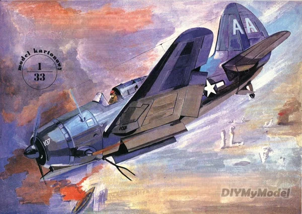 

DIYMyModeI USA Sb2c helldiver bomber DIY Handcraft Paper Model KIT Handmade Toy Puzzles Gift Movie prop