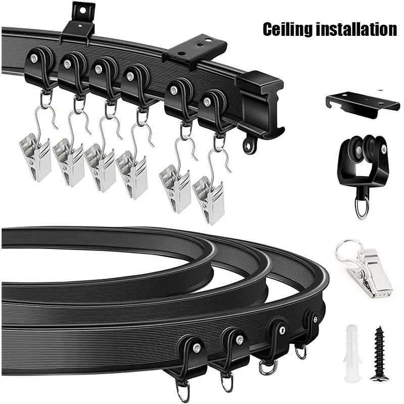 

Черно-белый гибкий карниз Sil