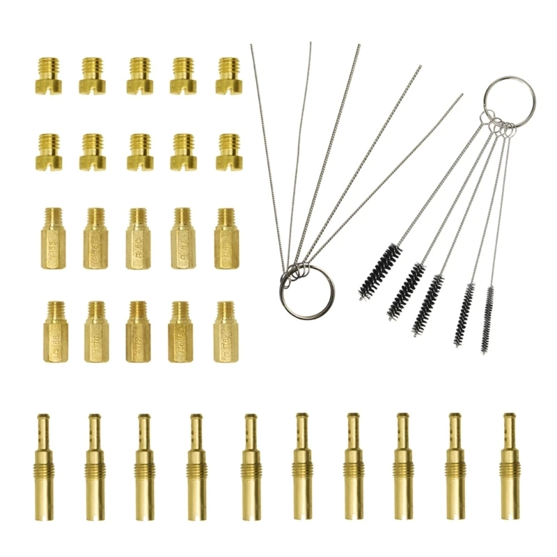 

30Pcs Main Jets Slow Pilot Jets Set for PWK PWM CVK Carburetor Motorcycle Engine LX0E