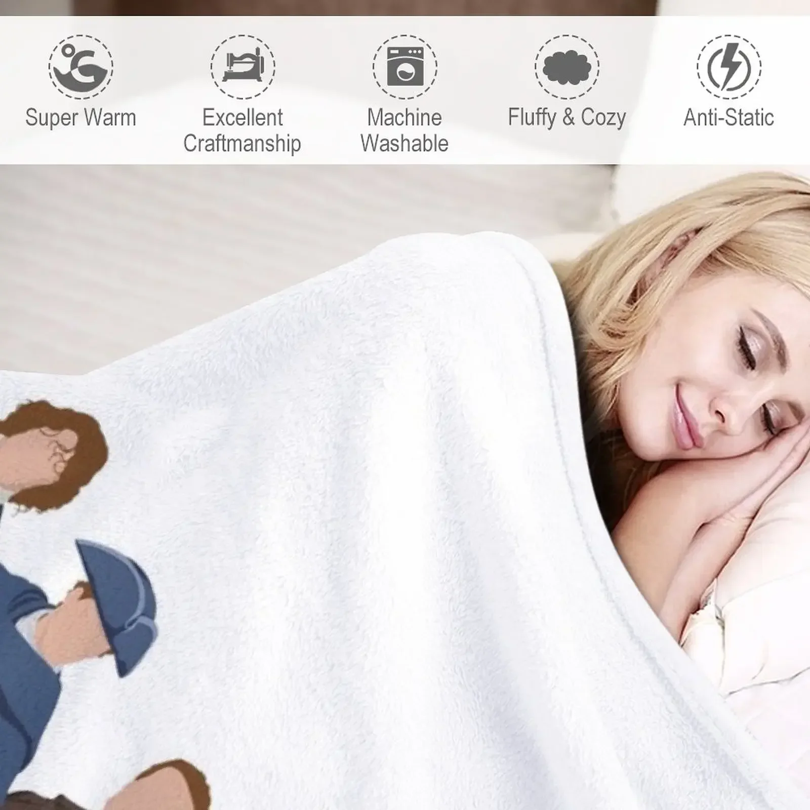 J.A.M.M.F. | Одеяло без текста диваны волосы одеяла