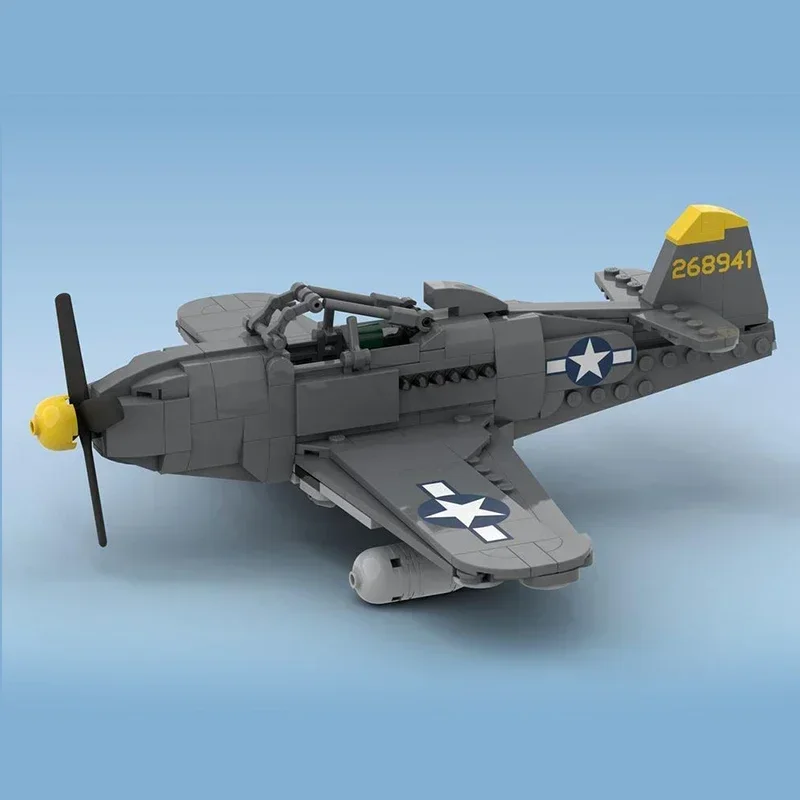 Moc строительные кирпичи военная модель P-63 King Cobra Bomber Technology модульные блоки