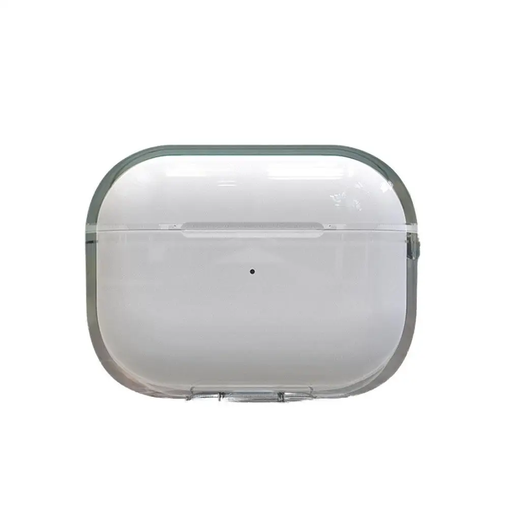 

Чехол для наушников Airpods Pro 2, мягкий прозрачный Силиконовый противоударный защитный чехол с крючком, водонепроницаемые аксессуары для гарн...