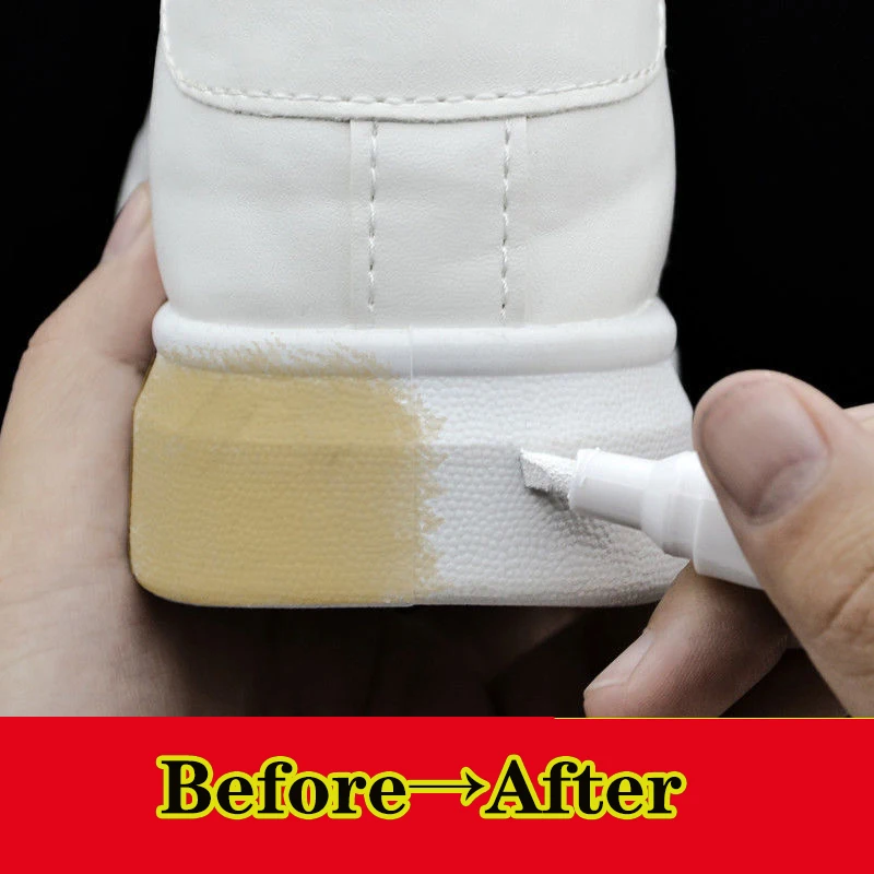 Schuhe Flecken Entfernung Wasserdichte Turnschuhe Anti-Oxidation Stift Reparatur Ergänzende Farbe Weiß Gehen Gelb Schuh Bleaching Reinigung – Detail 1