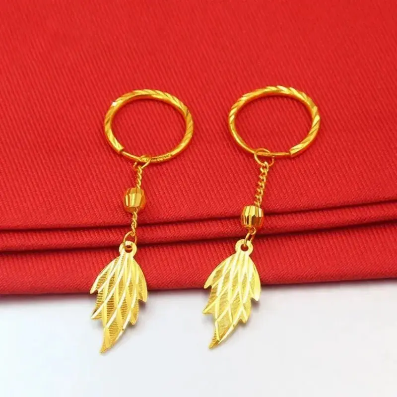 

Genuine Gold Earrings Women's Star Earrings Pendant Ring Earrings Thread Earrings Fashionable Versatile Color Gift