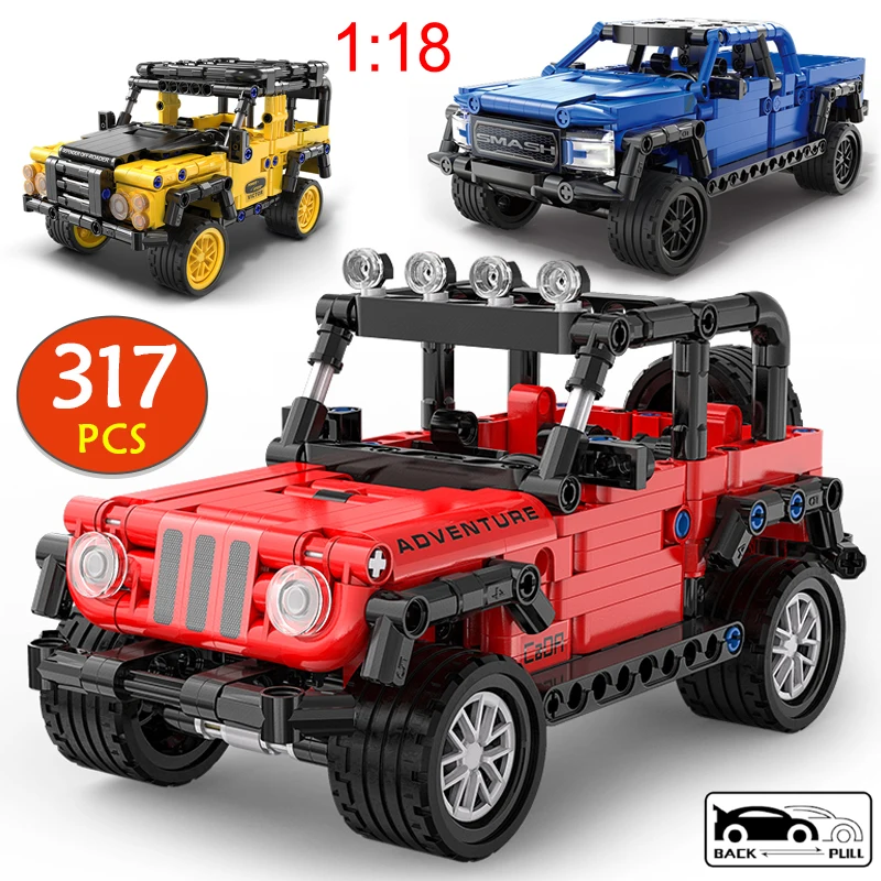 

317 шт., Детский конструктор «городской внедорожник»