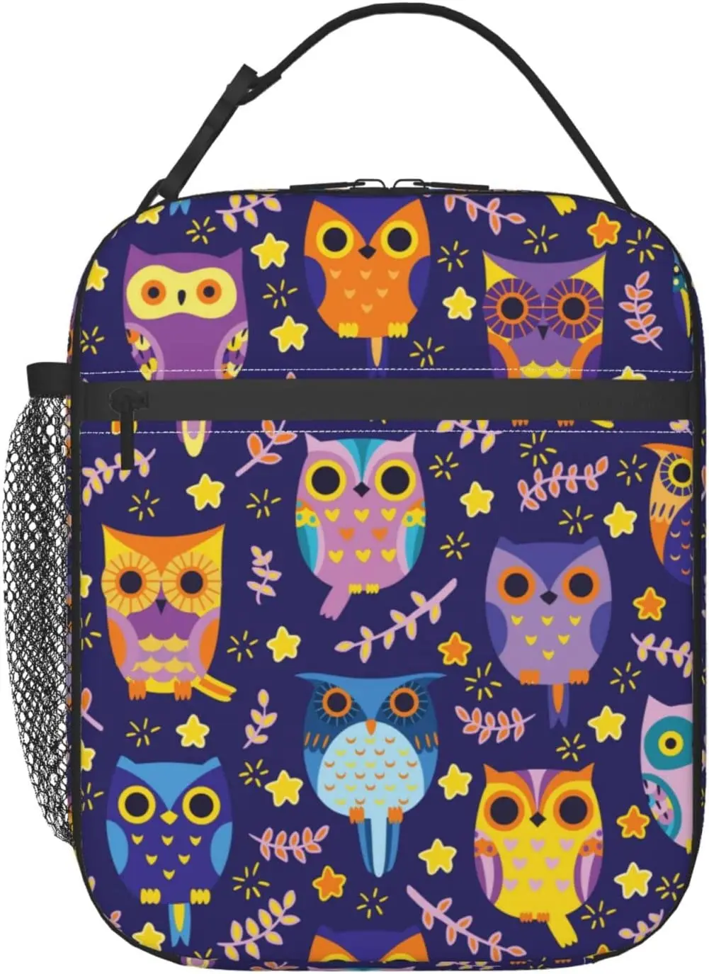 

Insulated Lunch Bag,Boys Lunch Box Reusable work Portable Lunch Tote For Girls Women Men and Adults Cute Owls