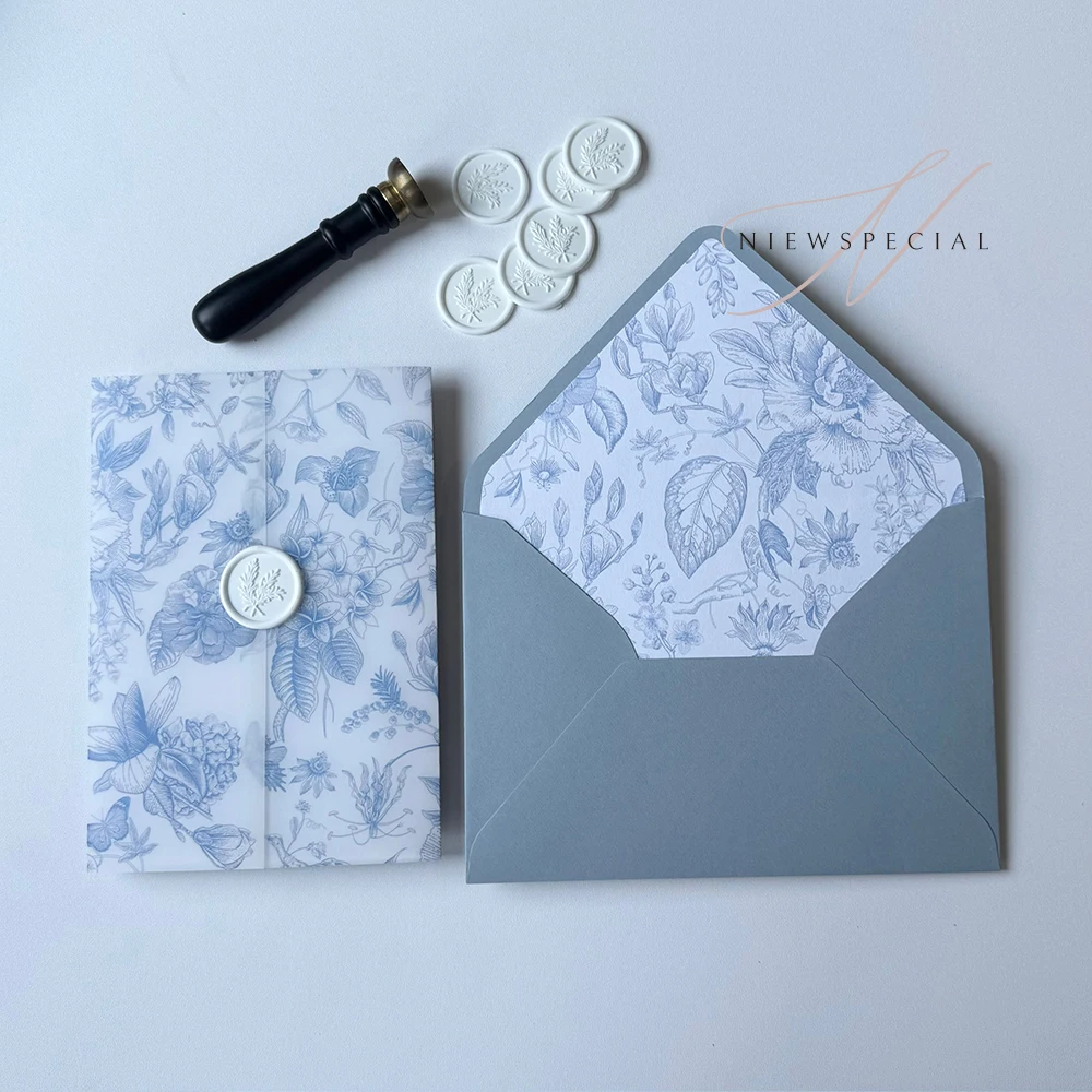 

Пергаментная обертка NIEWSPECIAL для приглашений 5x7, 100 шт