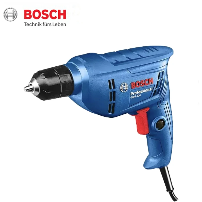 

Bosch GBM400 Electric Drill Adjustable Speed Strong Motivation Screwdriver Driller High Power Tools Drilling on Wood and Steel