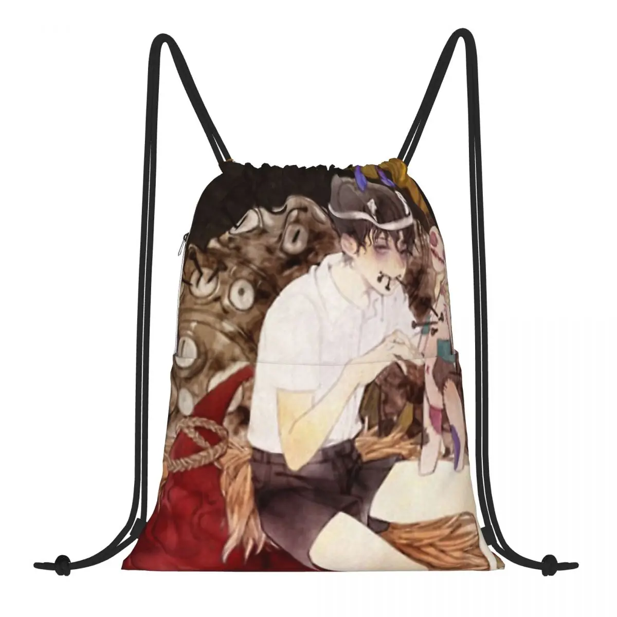 

Souichi Barong Junji Ito Anime Backpack Teenager Camping Rucksack Sholder Bundle Shopping Bags