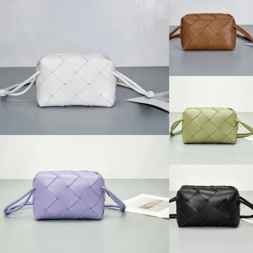 

2023 New Camera bag classic Sheepskin woven bag fashion shoulder bagThree-dimensional crossbody bag