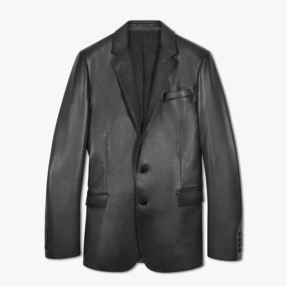 

NIGO Genuine Leather Patina Blouson Coat Jacket #nigo8363