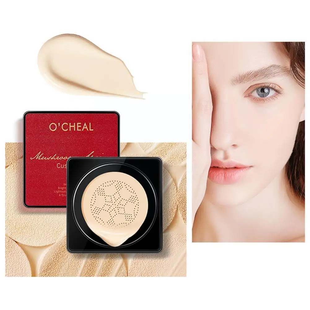 

Воздушная подушка в форме гриба, крем CC, натуральная УВЛАЖНЯЮЩАЯ основа для макияжа, косметика для контроля жирности кожи, P1C2