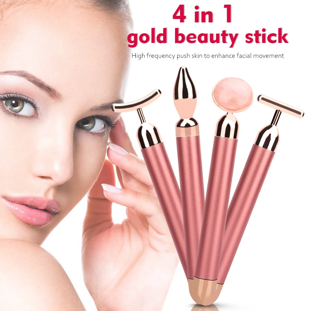 

4 в 1, вибрирующий массажер для лица