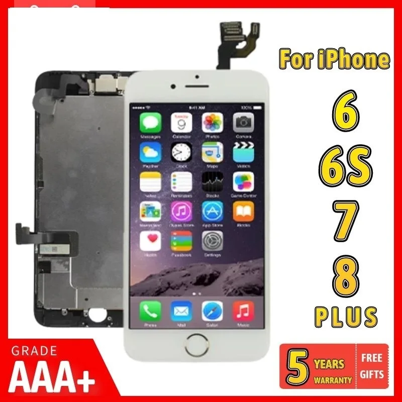 

Новый Полный комплект ЖК-дисплея для iPhone 6 6S 7 8 Plus, экран для iPhone 6P 6SP 7P 8 P, полный сенсорный дигитайзер в сборе, замена