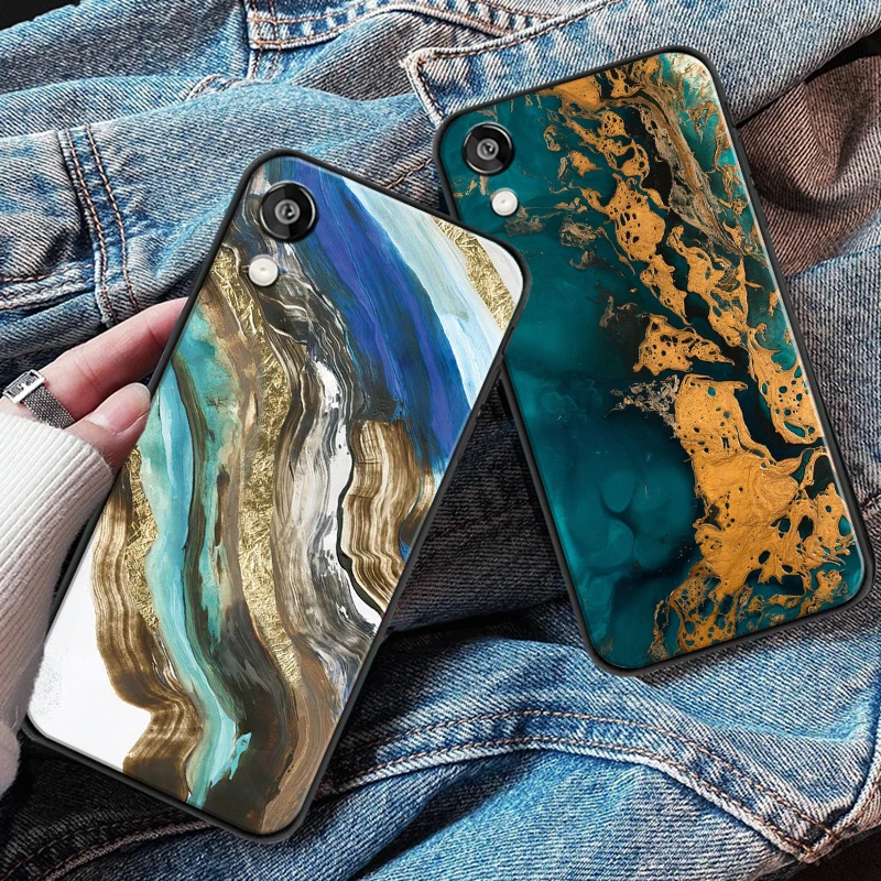 

Luxury Gilt Marble Fashion Art For Huawei P Smart Z 2019 2020 P20 P30 Lite Pro Phone Case Coque Back Funda Silicone Cover