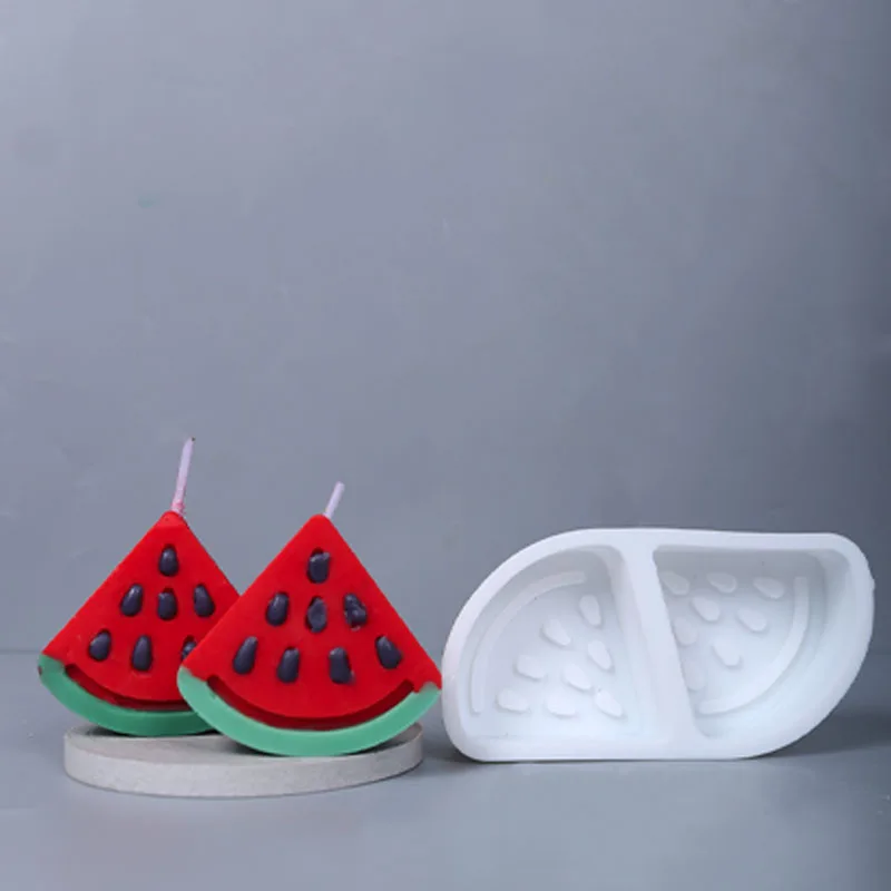 

Watermelon Series Mold Candle Making Supplies DIY Handmade Reusable Cake Baking Mould Silicone Soft Gel Supplies Fruit Arts